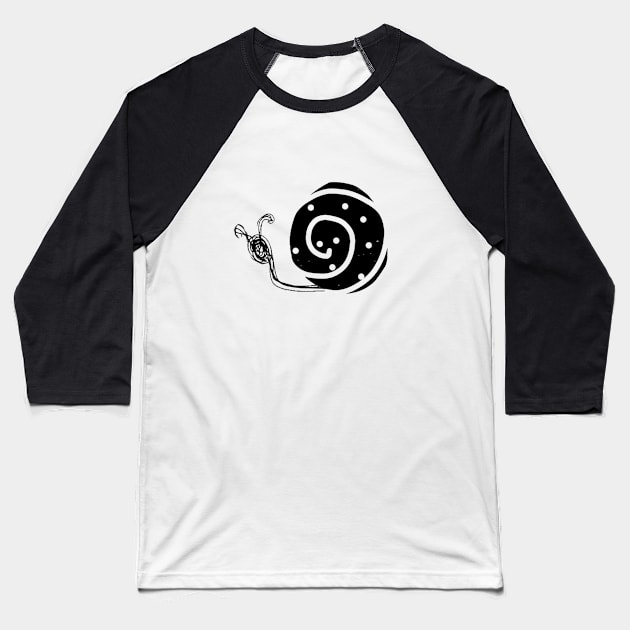 simple snail Baseball T-Shirt by sam_c